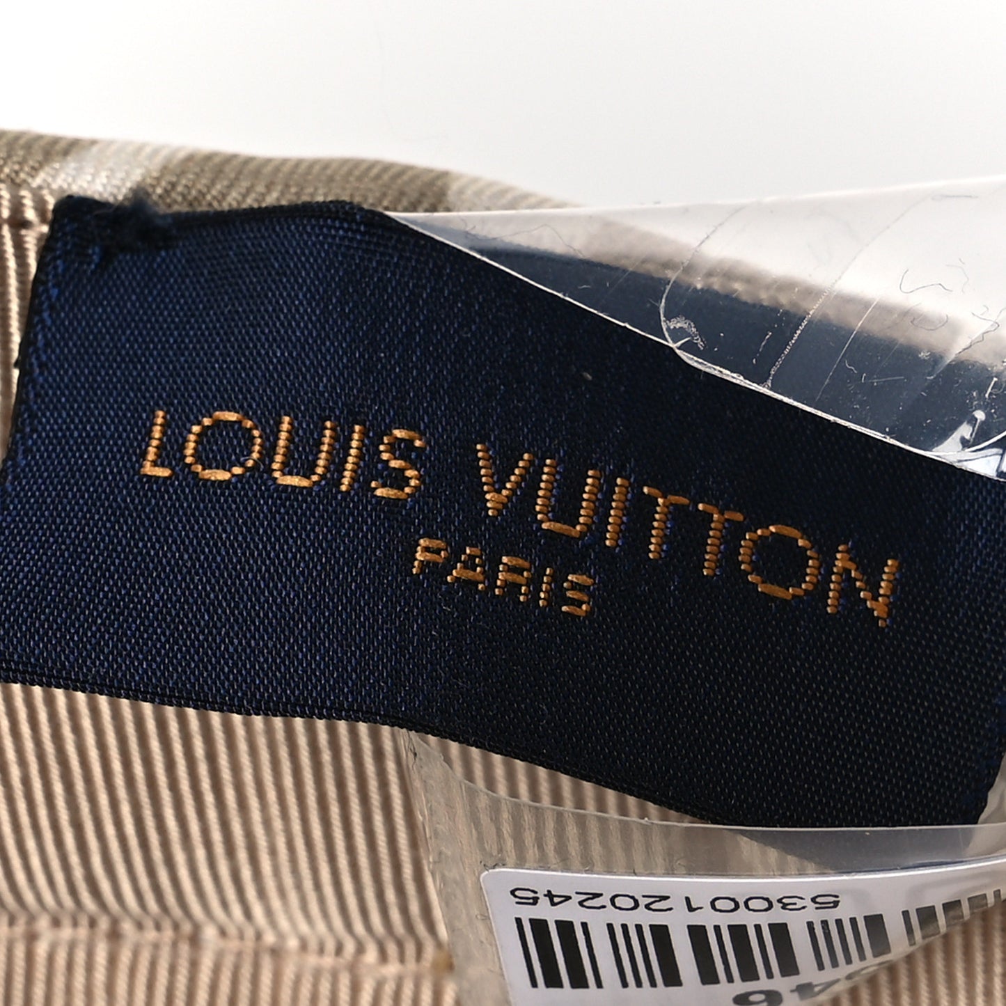 Cotton Sun And Silk Visor White Beige