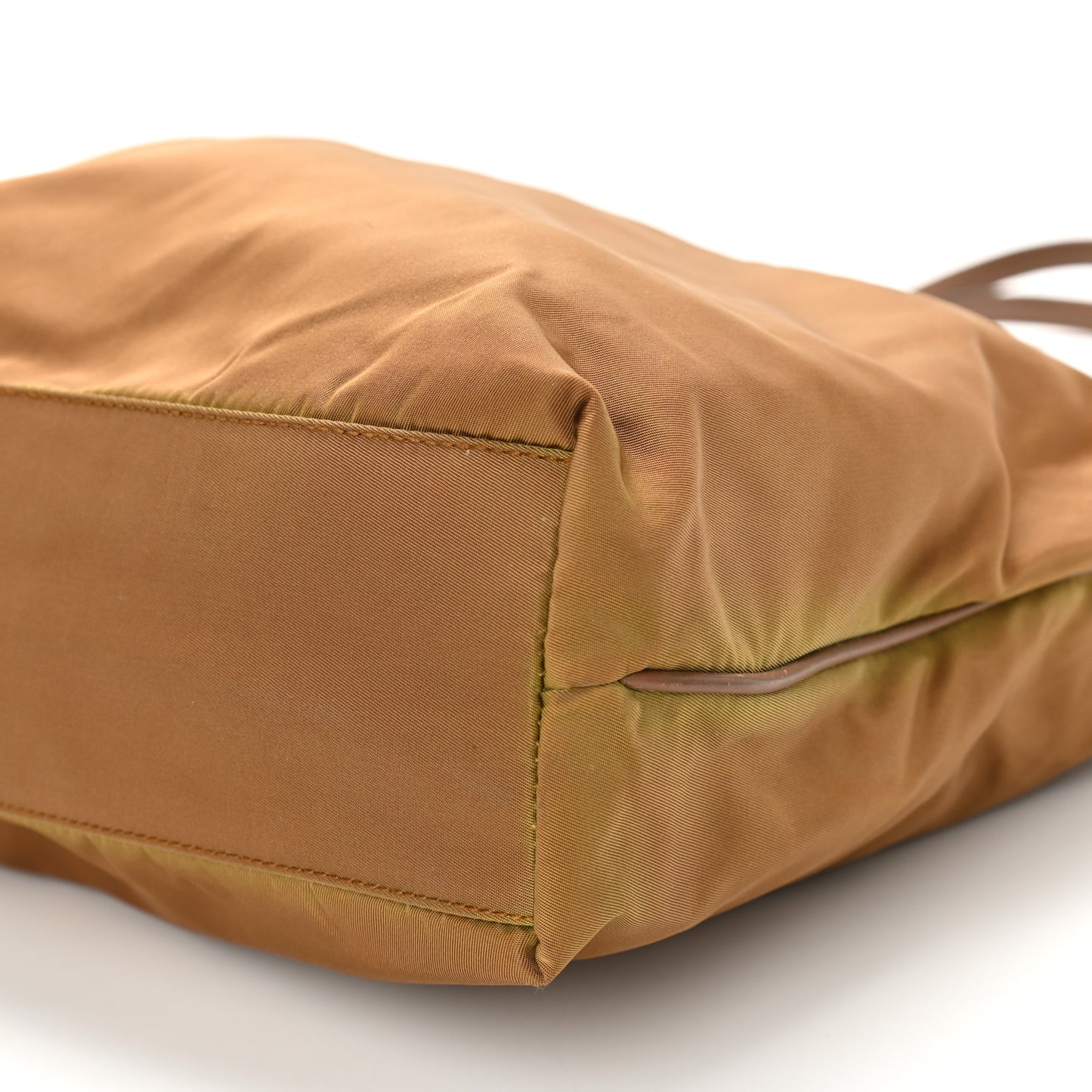 Tessuto Nylon Saffiano Tote Brown