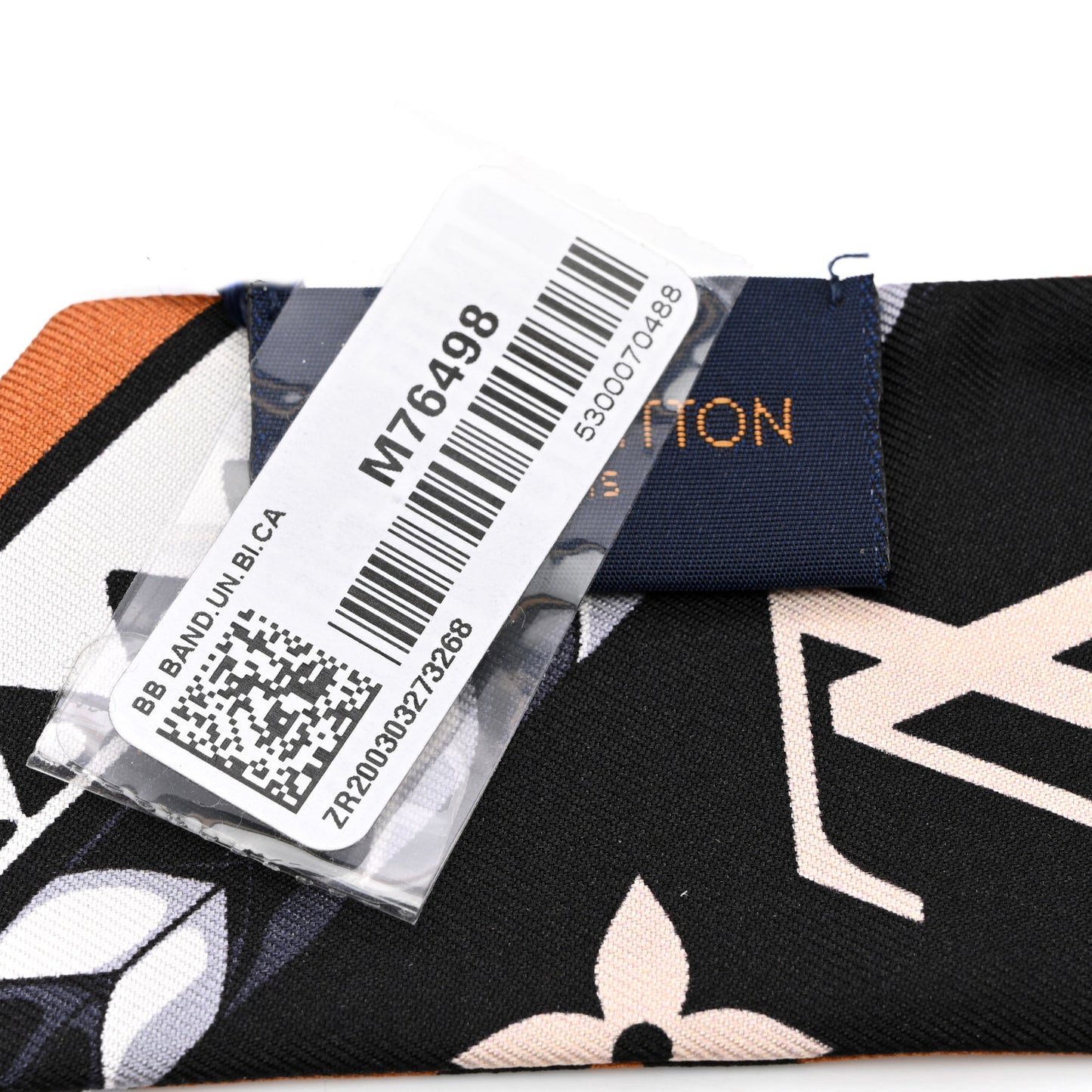 LOUIS VUITTON Silk Monogram LV Crafty Bi Color BB Bandeau Caramel Black