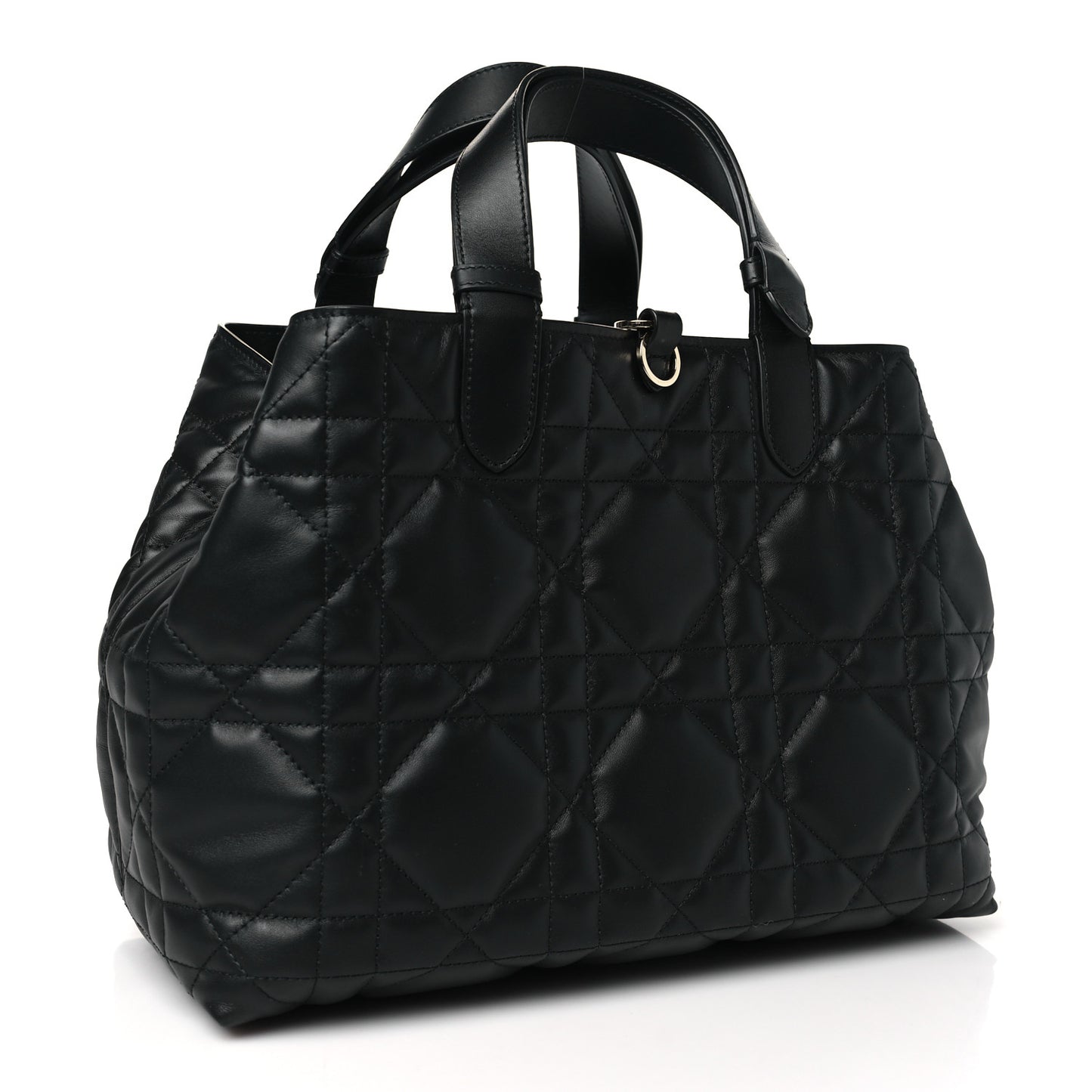 Calfskin Macrocannage Medium Toujours Black