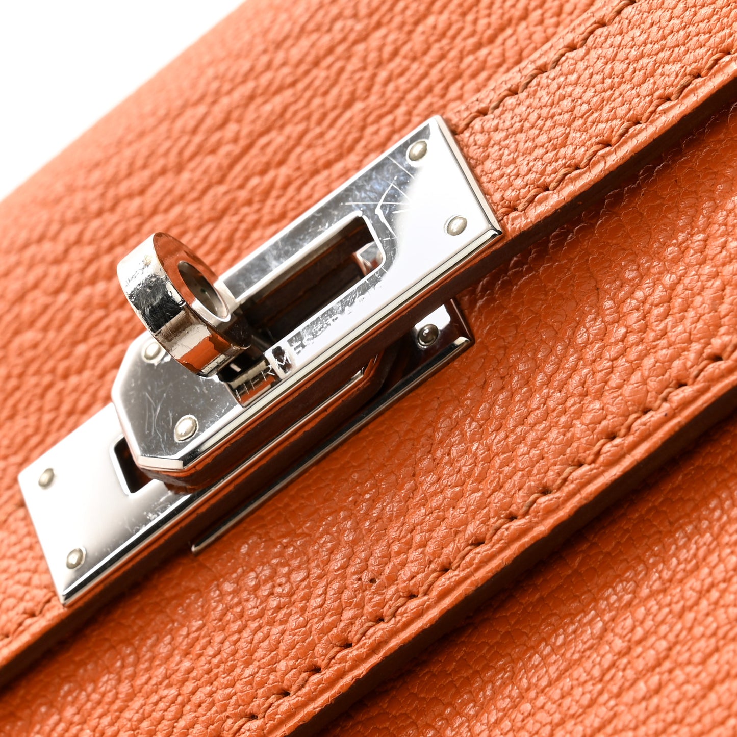 Chevre Mysore Kelly Longue Wallet Orange