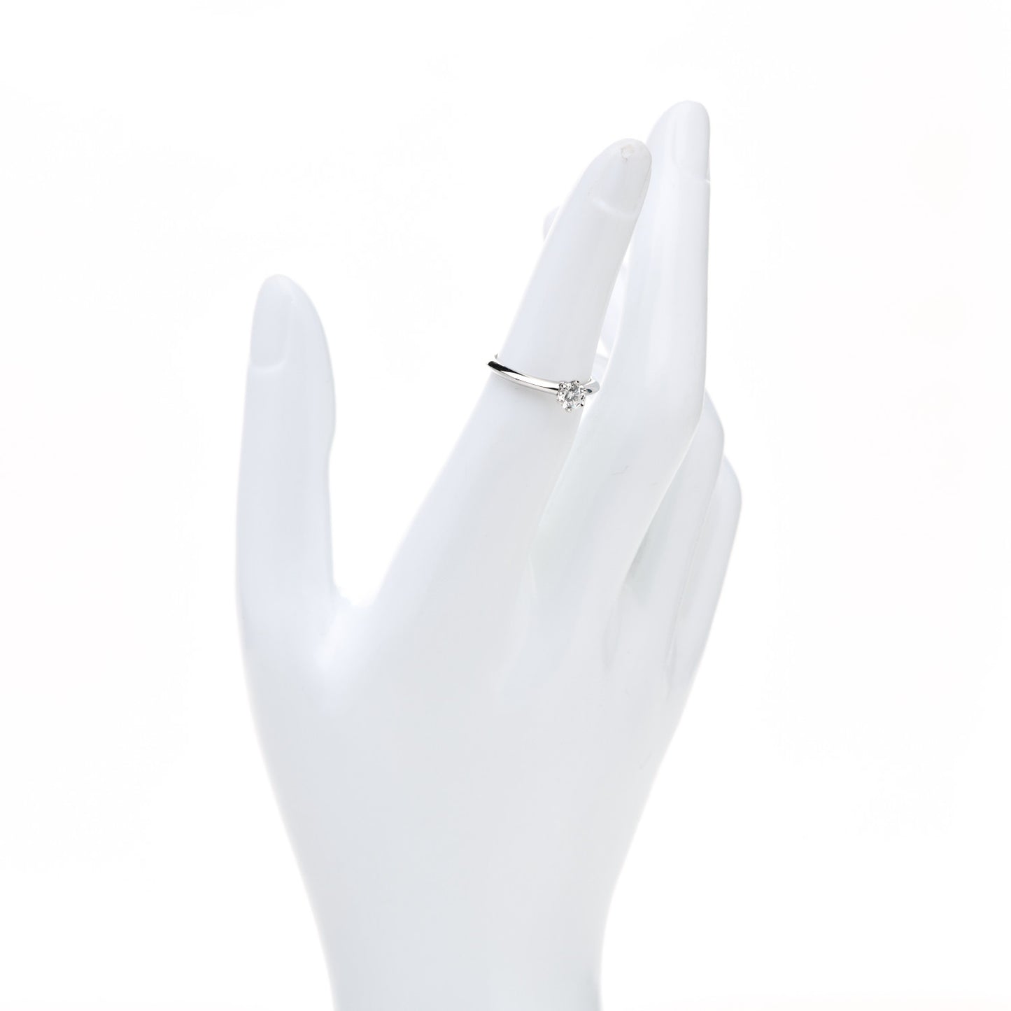 Platinum Diamond .36ct Solitaire Engagement Ring 50 5.25