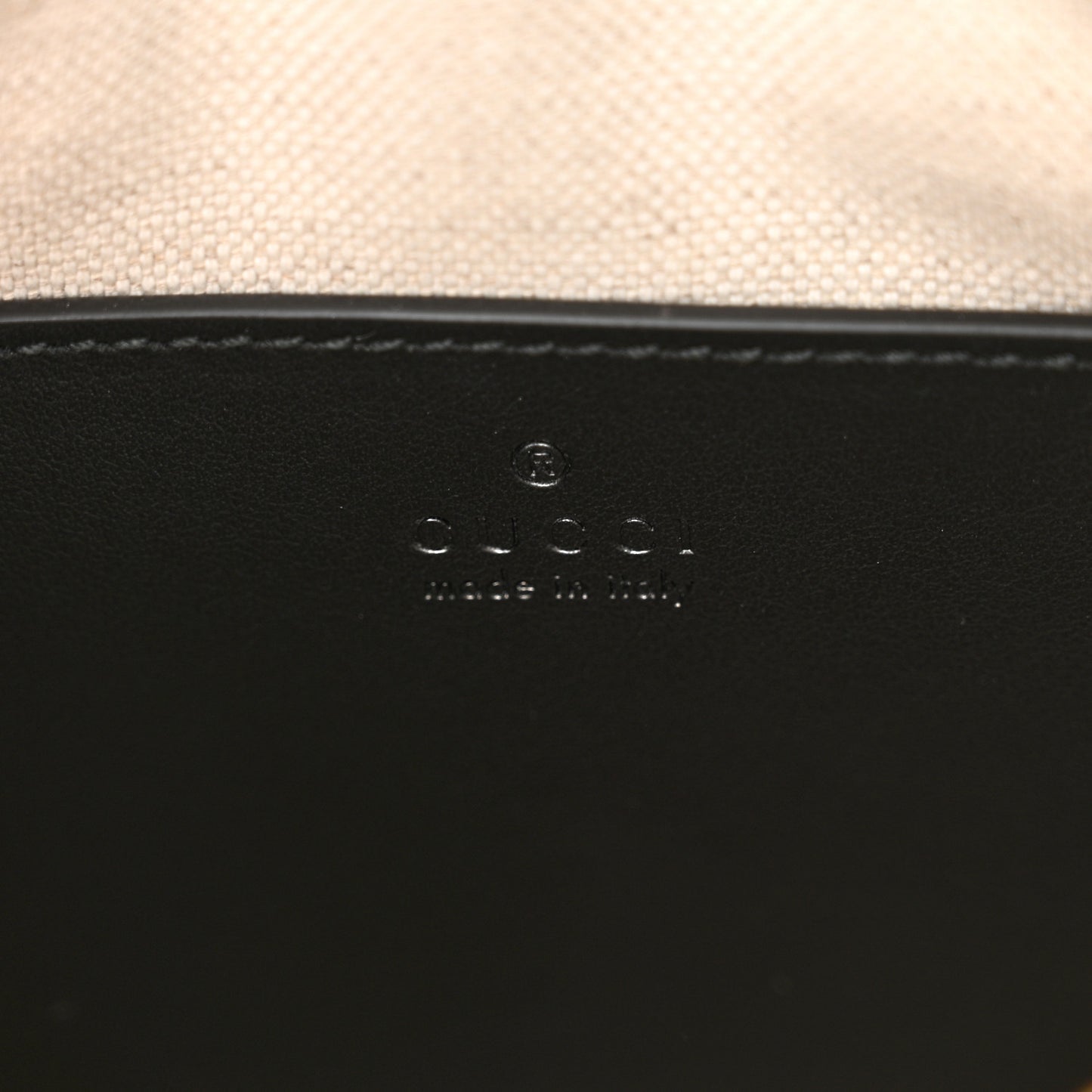 Calfskin GG Matelasse Shoulder Bag Black Natural