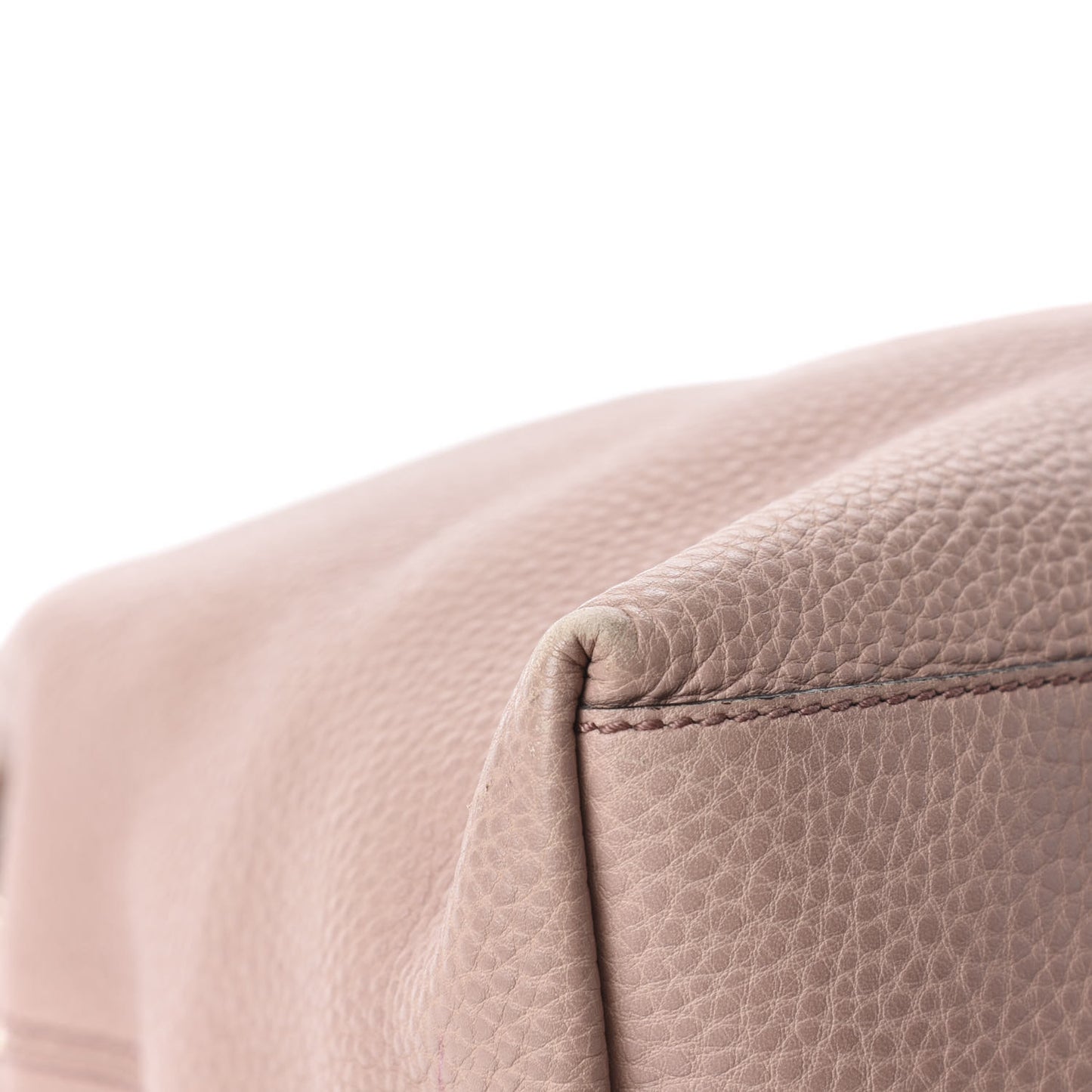 Pebbled Calfskin Medium Soho Chain Shoulder Bag Dark Cipria