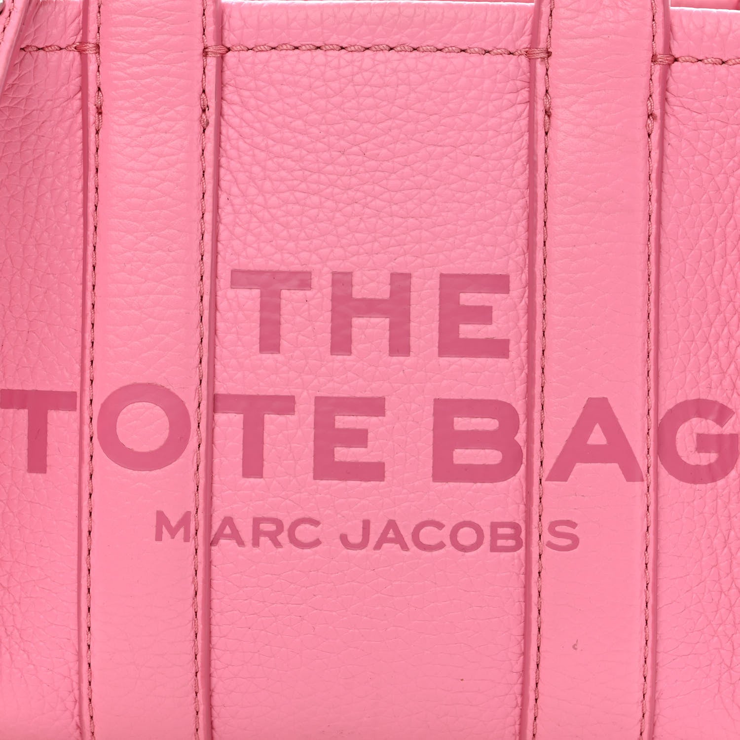 Marc Jacobs Grained Calfskin Mini The Tote Bag Candy Pink 7 of 11