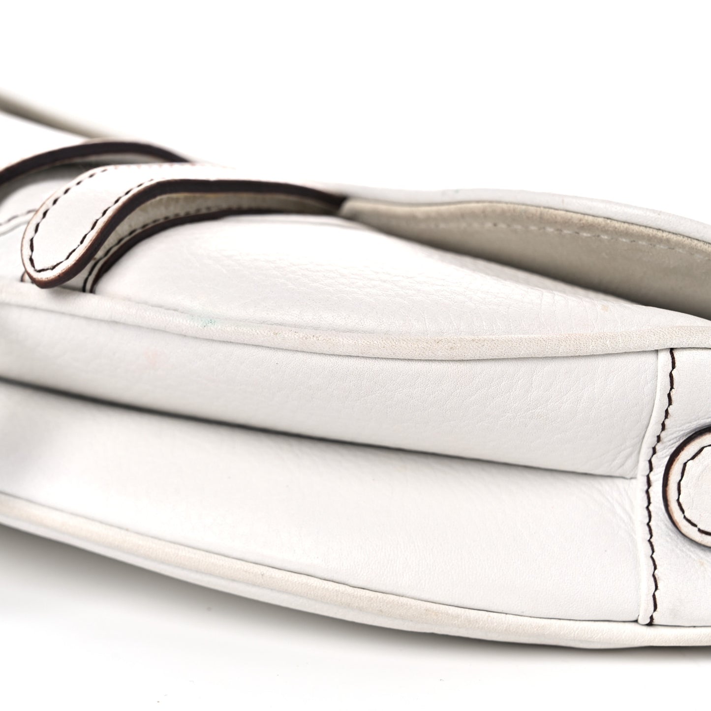Calfskin Saddle Bag White