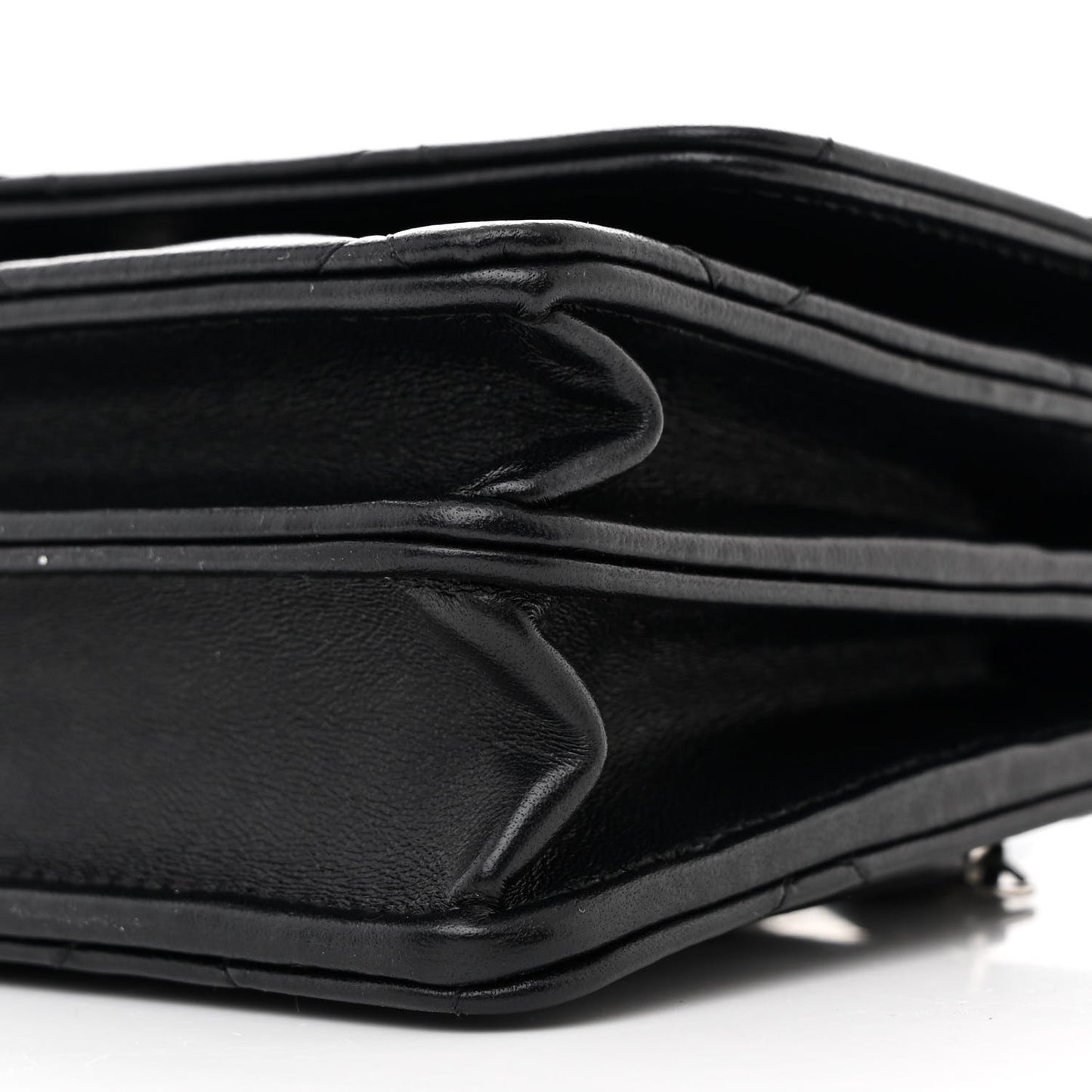 Lambskin Quilted CC Clutch on Chain WOC Black