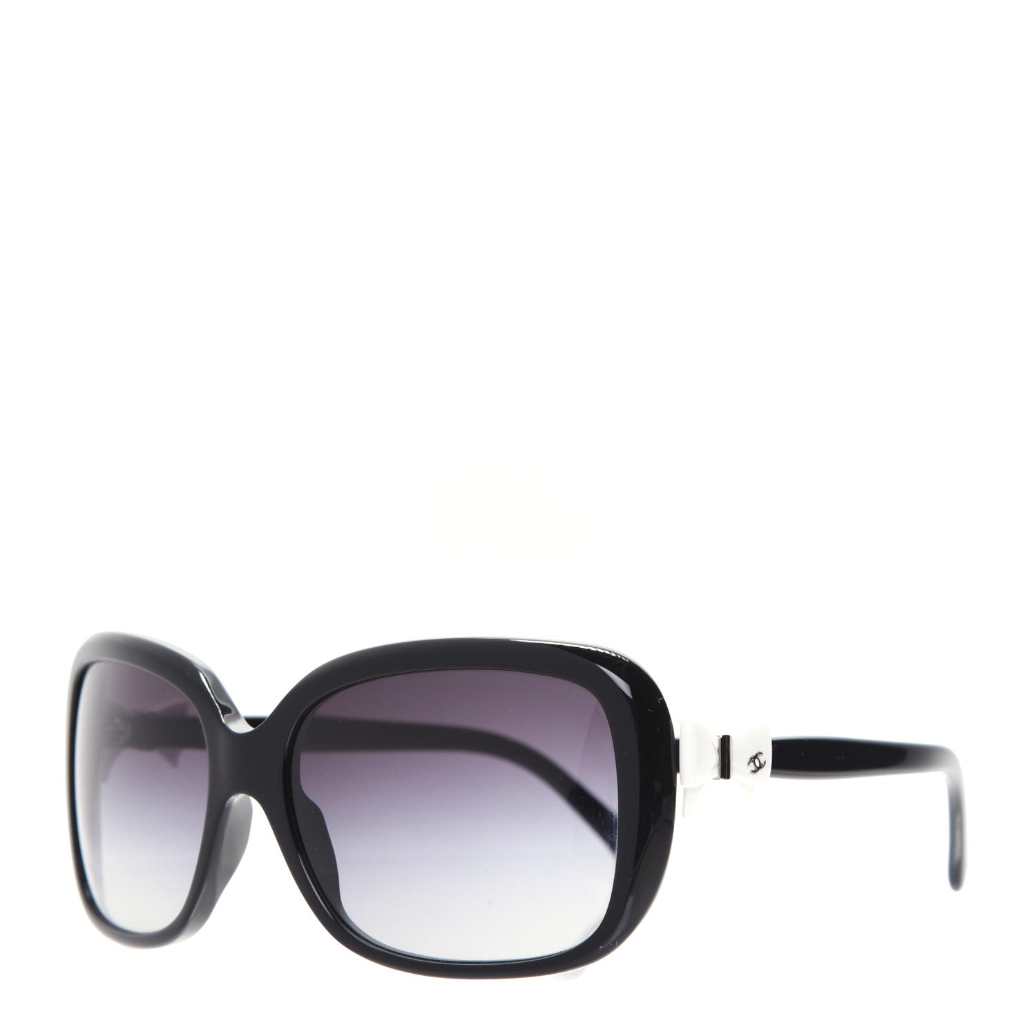 Chanel CC Bow Sunglasses 5171 Black White 1 of 10