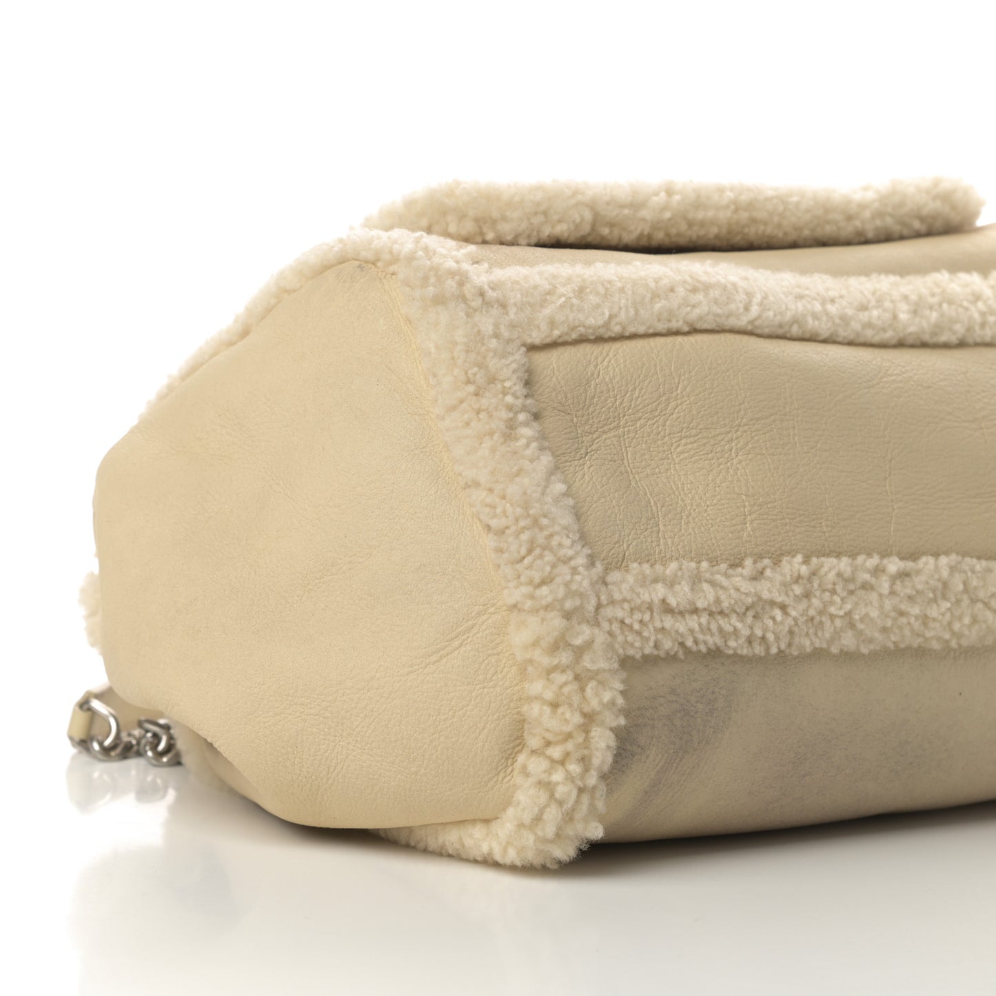 Shearling Medium Nolita Shoulder Bag Natural