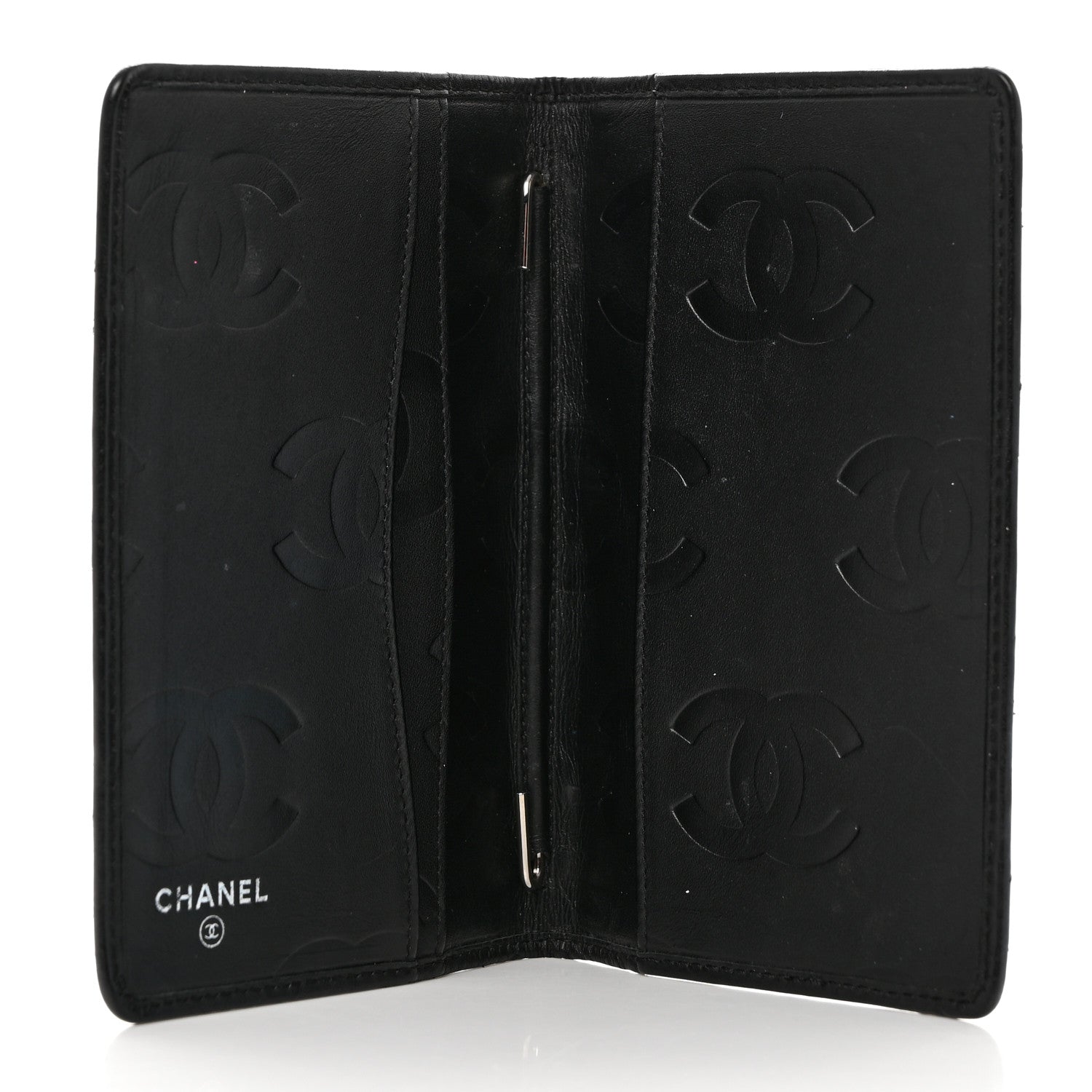 Chanel Calfskin Quilted Small Cambon Agenda Planner Black 5 of 8