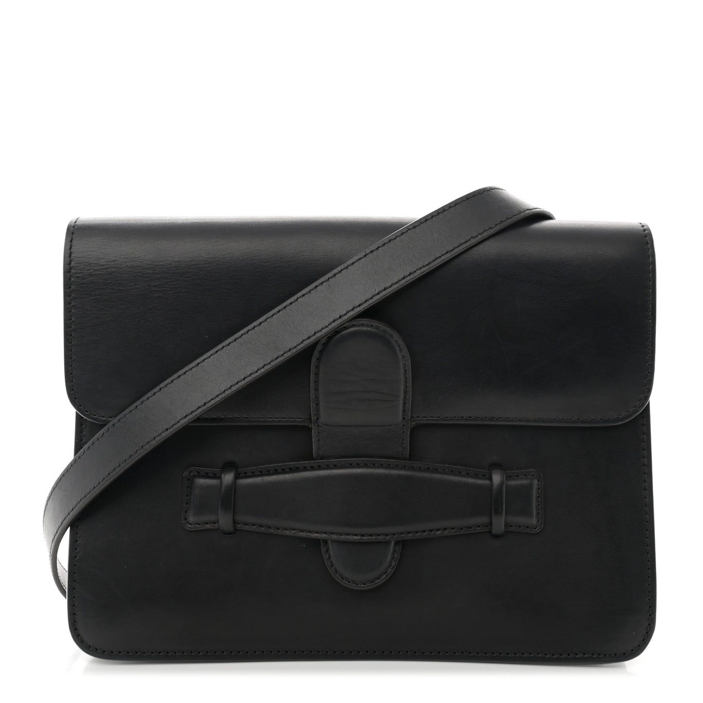 Natural Calfskin Medium Symmetrical Bag Black