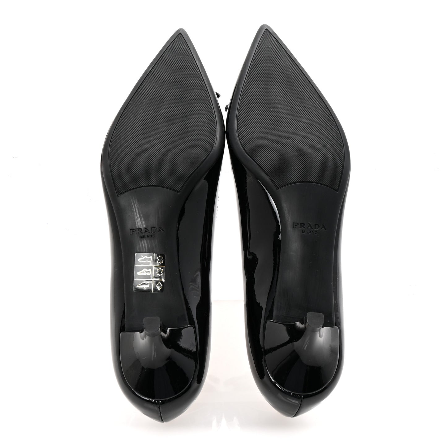 Vernice Pointed Toe 50mm Bow Pumps 38 Black