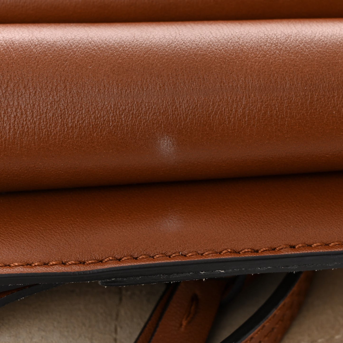 Suede Calfskin Medium Faye Shoulder Bag Tobacco