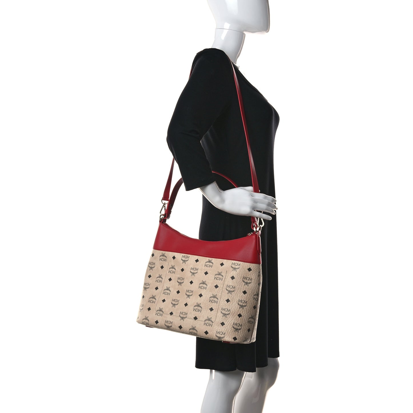 Visetos Klara Crossbody Bag Beige Red