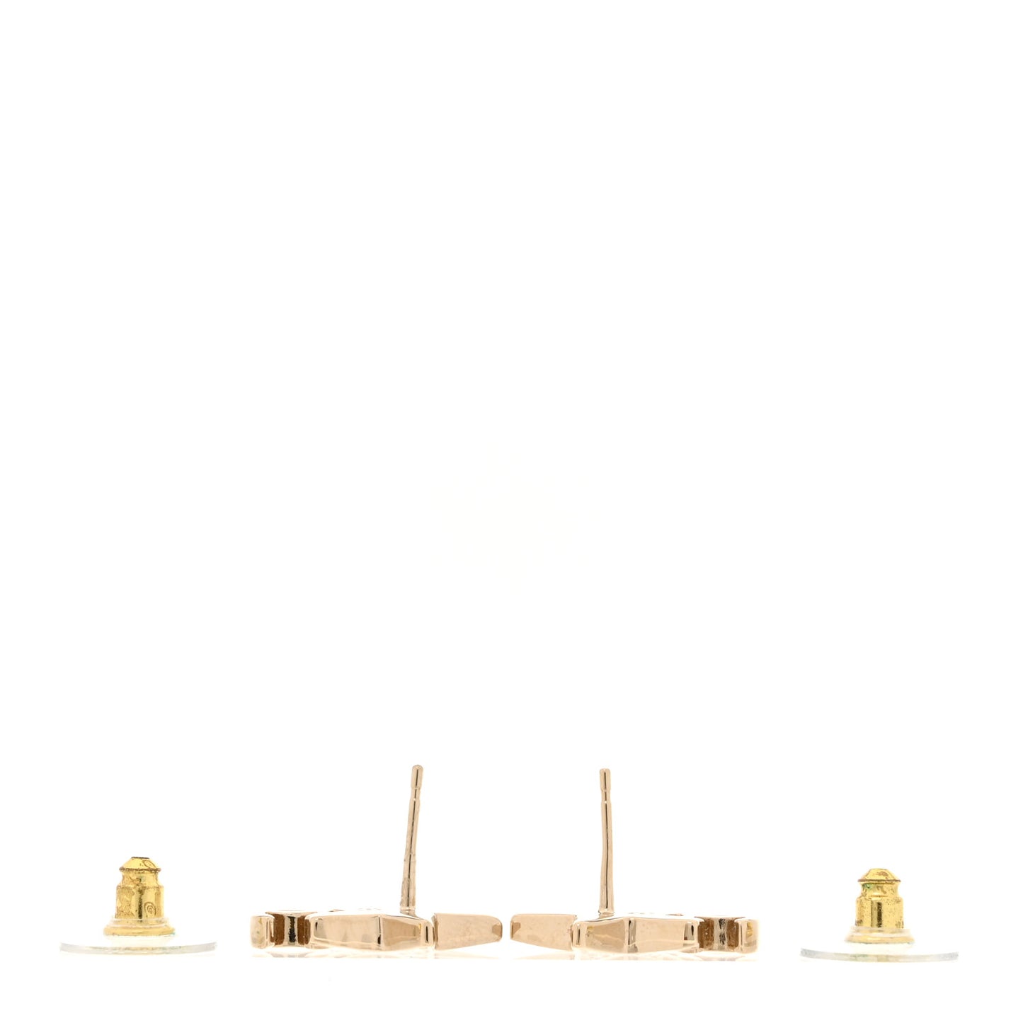 Crystal CC Star Earrings Gold