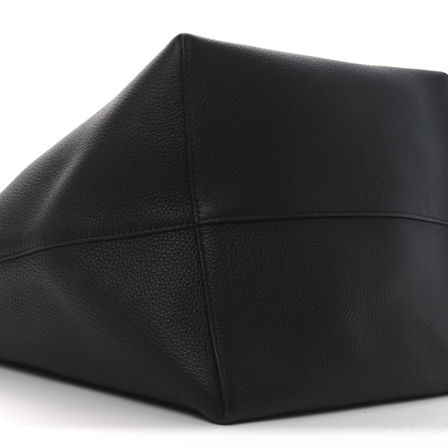Grained Calfskin Large N/S Park Tote Black