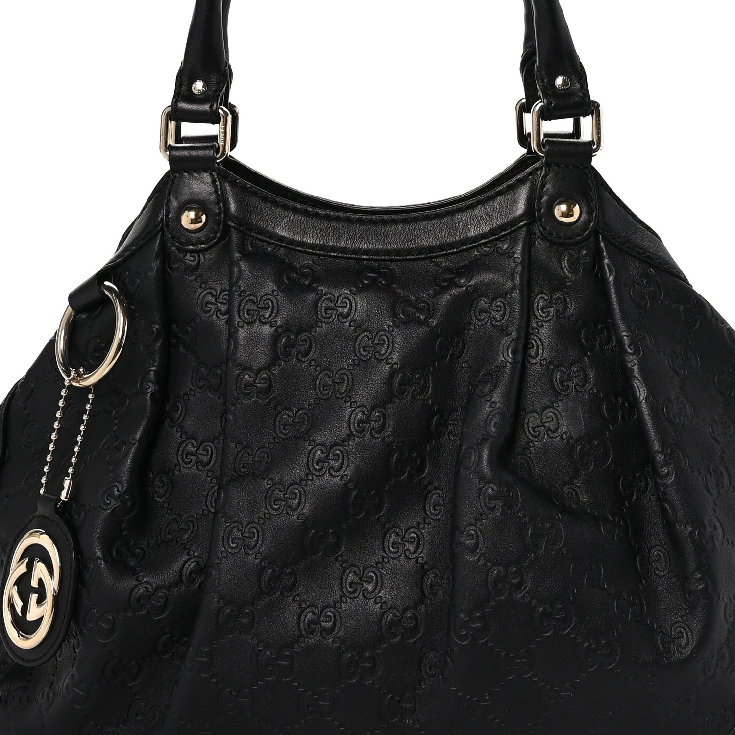 Gucci Guccissima Medium Sukey Tote Black 8 of 10