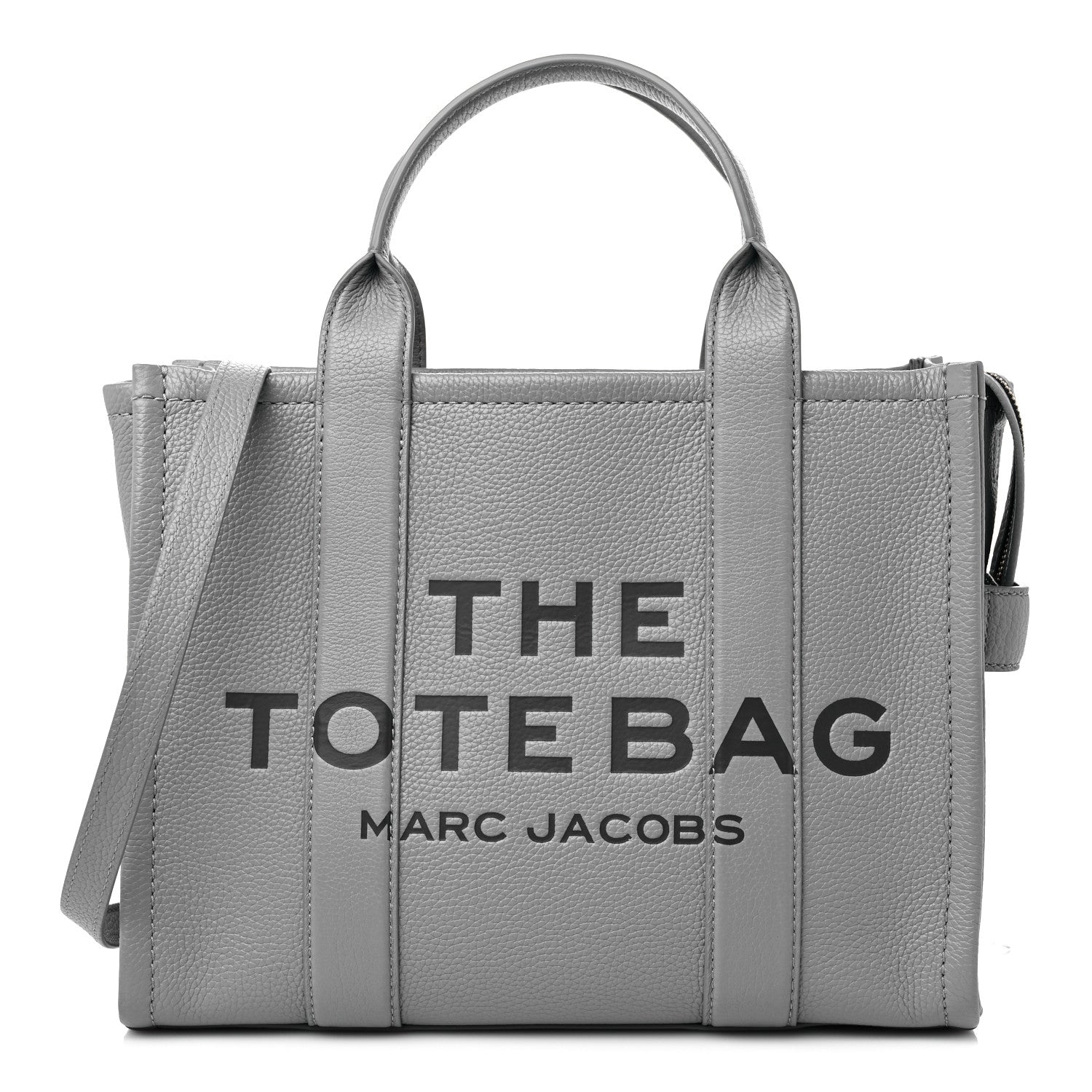 Marc Jacobs Grained Calfskin Medium The Tote Bag Grey 1265569