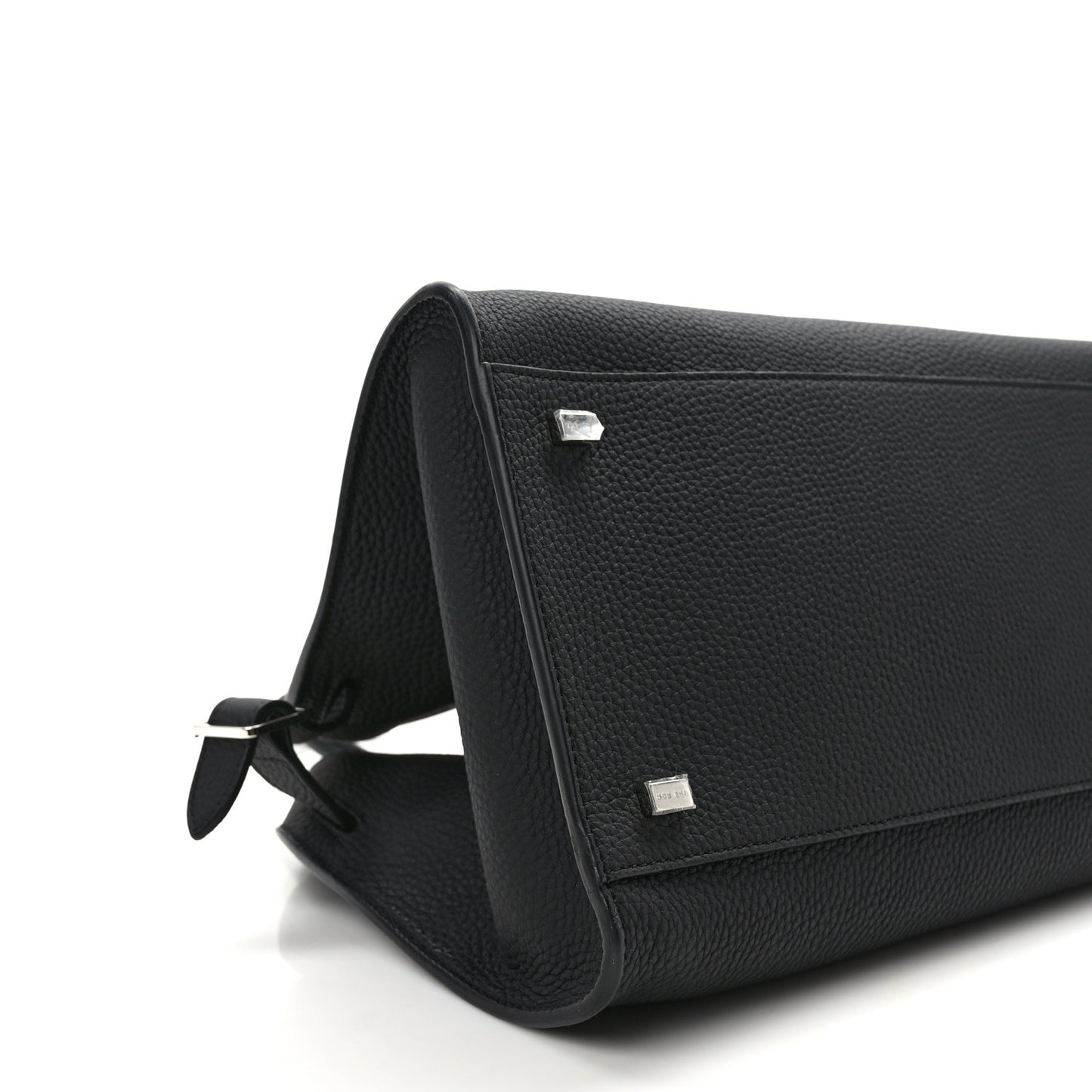 Matte Grained Calfskin Soft Margaux 12 Black