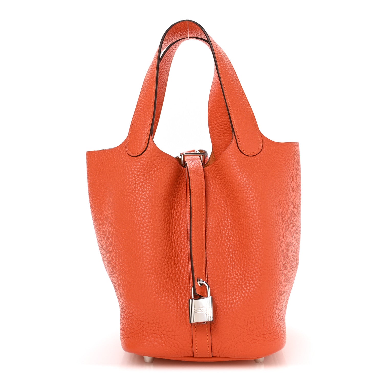 Hermes Taurillon Clemence Picotin Lock 18 PM Orange Poppy 1859538