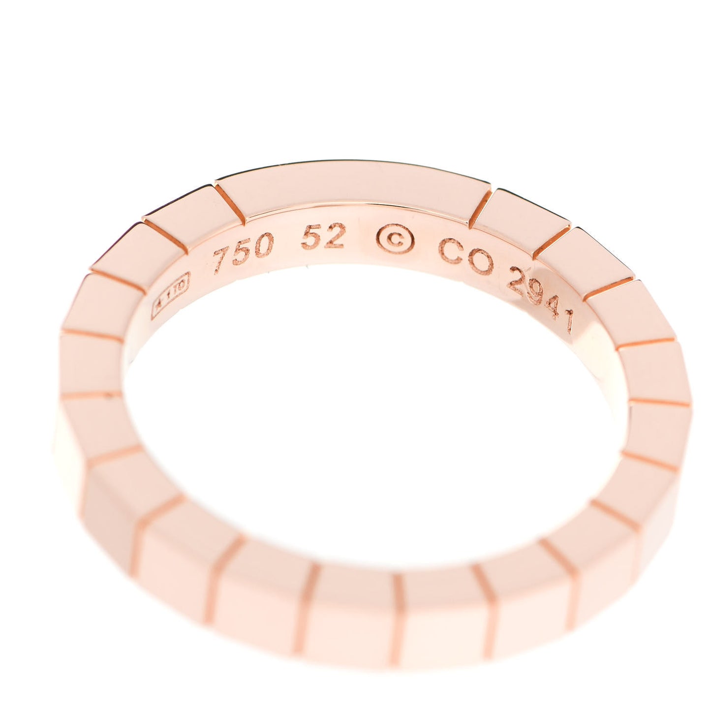 18K Pink Gold Lanieres Ring 52 6