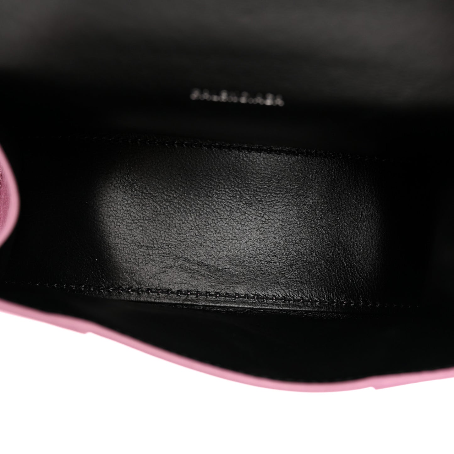 Metallic Shiny Calfskin Hourglass Top Handle Bag XS Pink