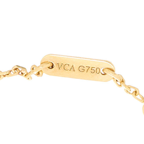 18K Yellow Gold Mother of Pearl Sweet Alhambra Bracelet