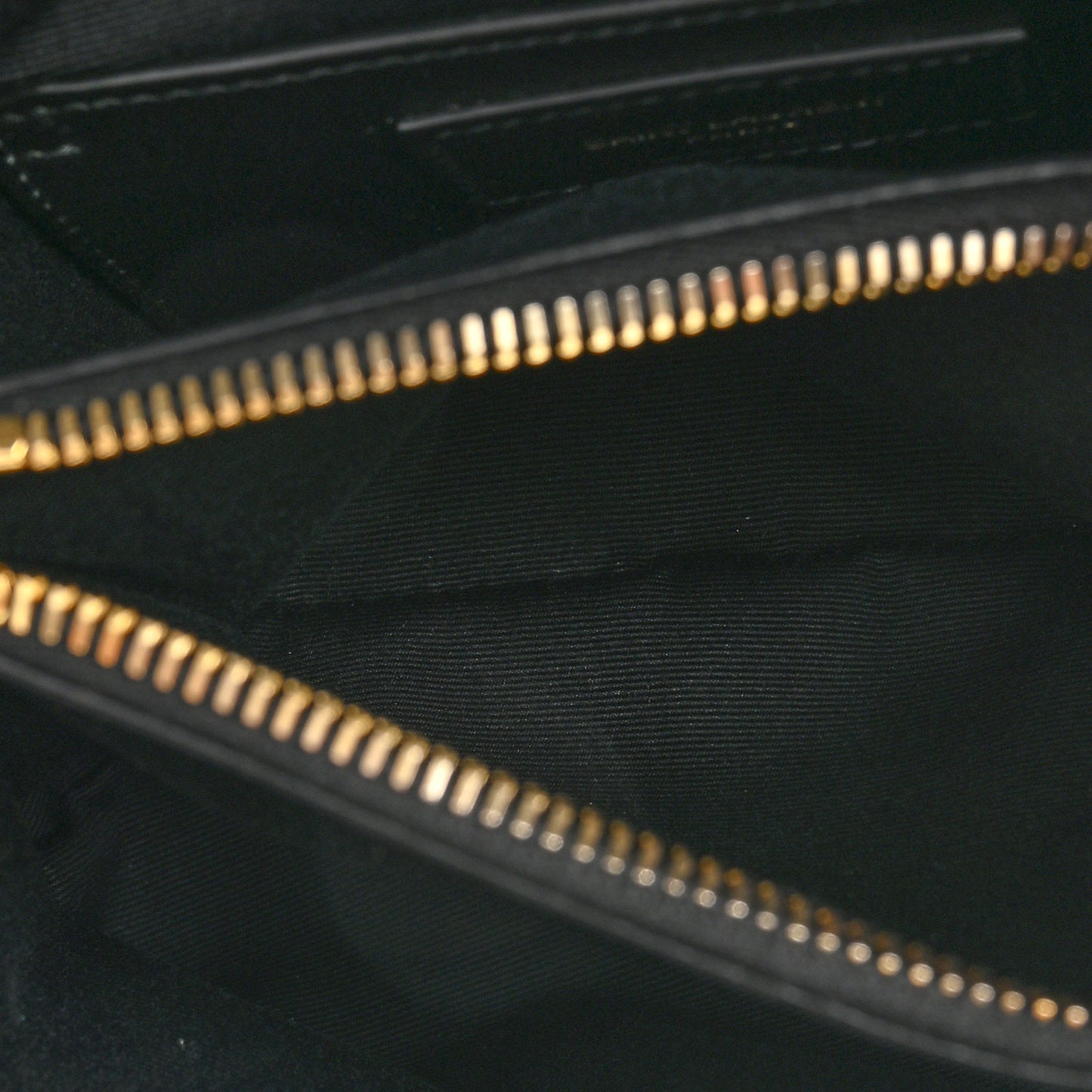 Sheepskin Matelasse Chevron Monogram Medium College Bag Black