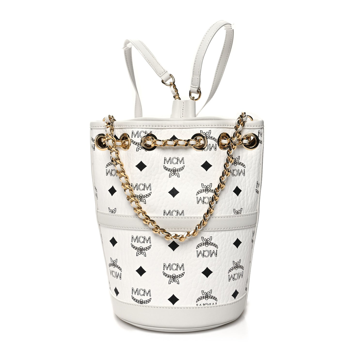 Visetos Aren Mini Chain Backpack White