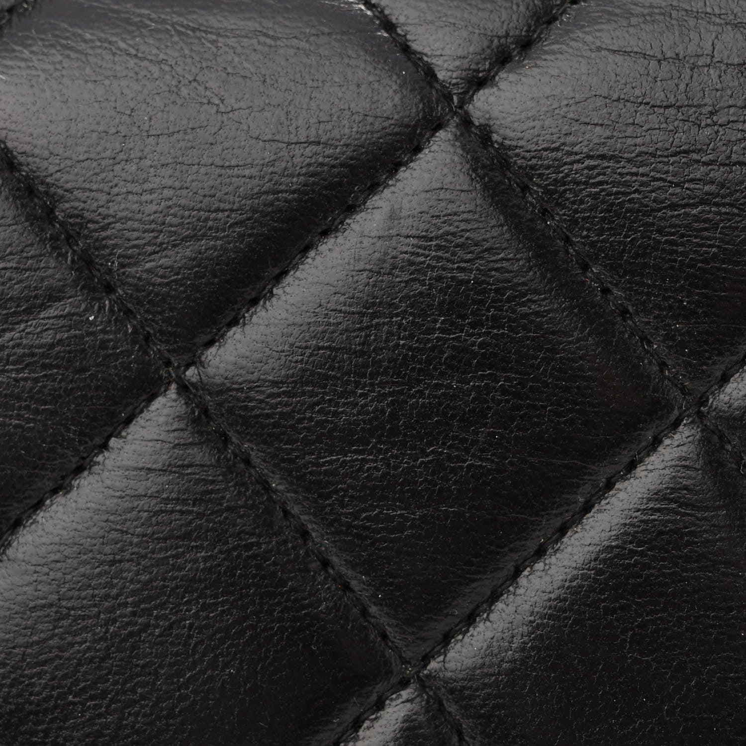 Chanel Lambskin Quilted CC Flap Shoulder Bag Black 10 of 10