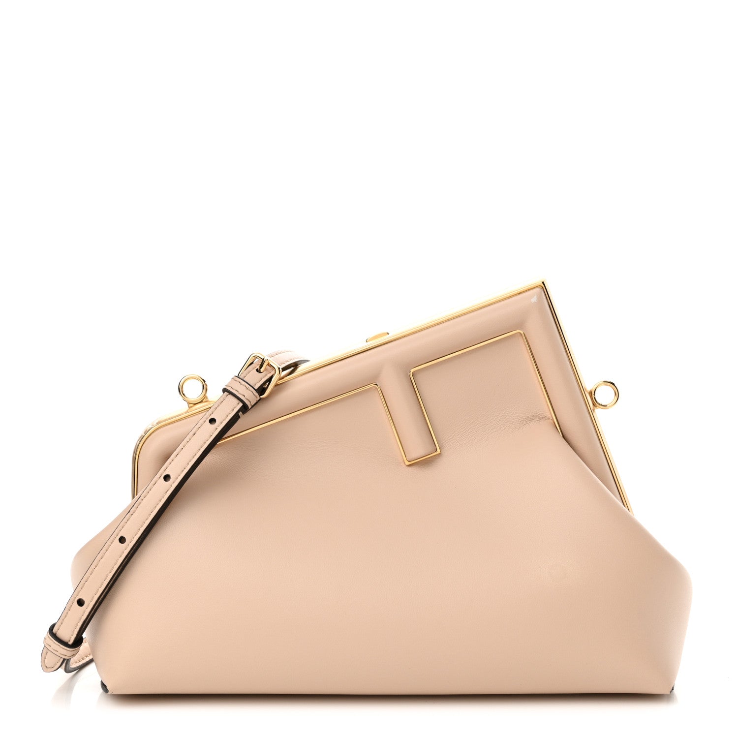 Fendi Shiny Nappa Small Fendi First Light Rose 1 of 11