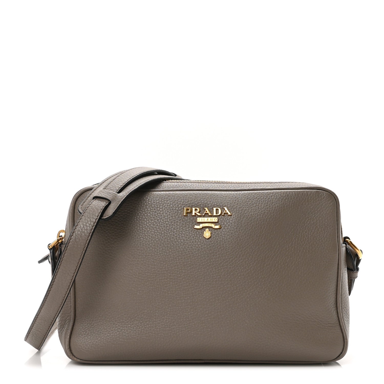Prada Vitello Phenix Camera Bag Argilla 1736232 – FASHIONPHILE