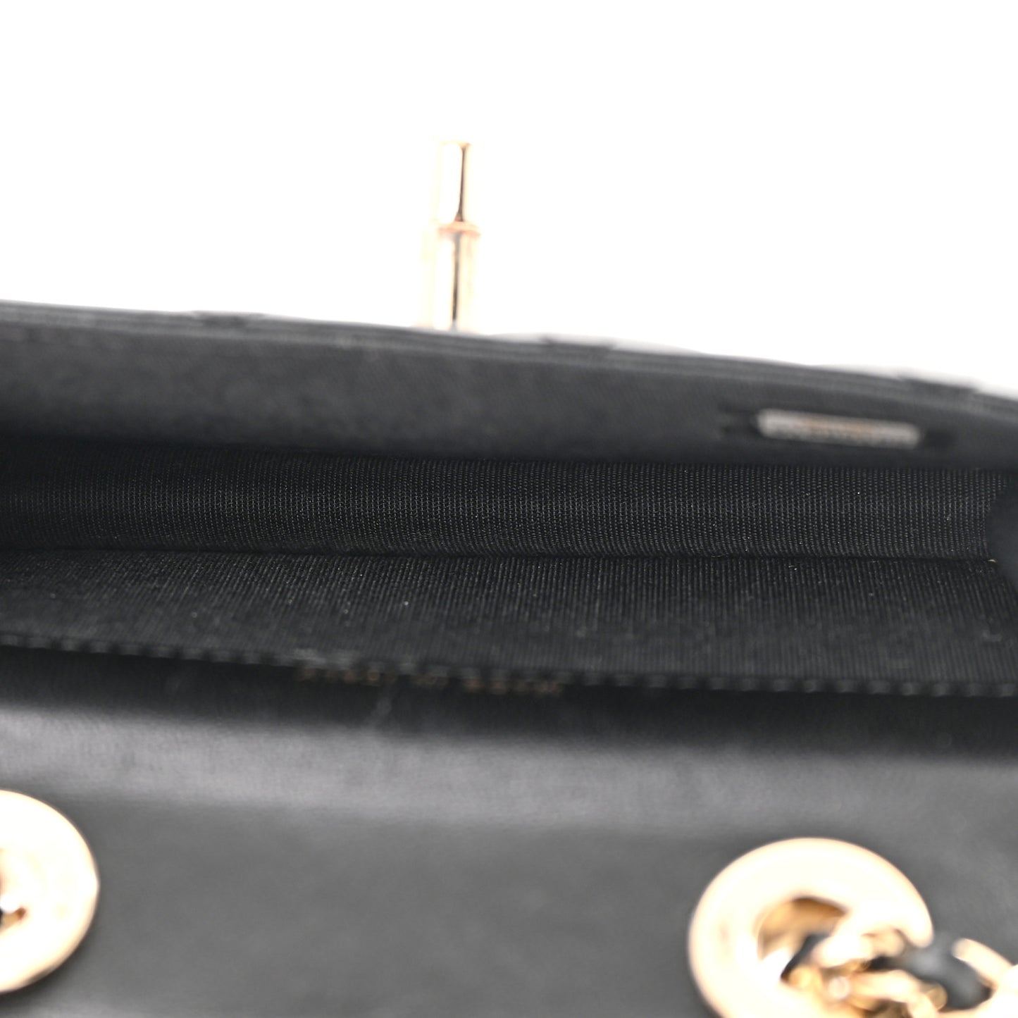 Lambskin Quilted Trendy CC Card Holder On Chain Black