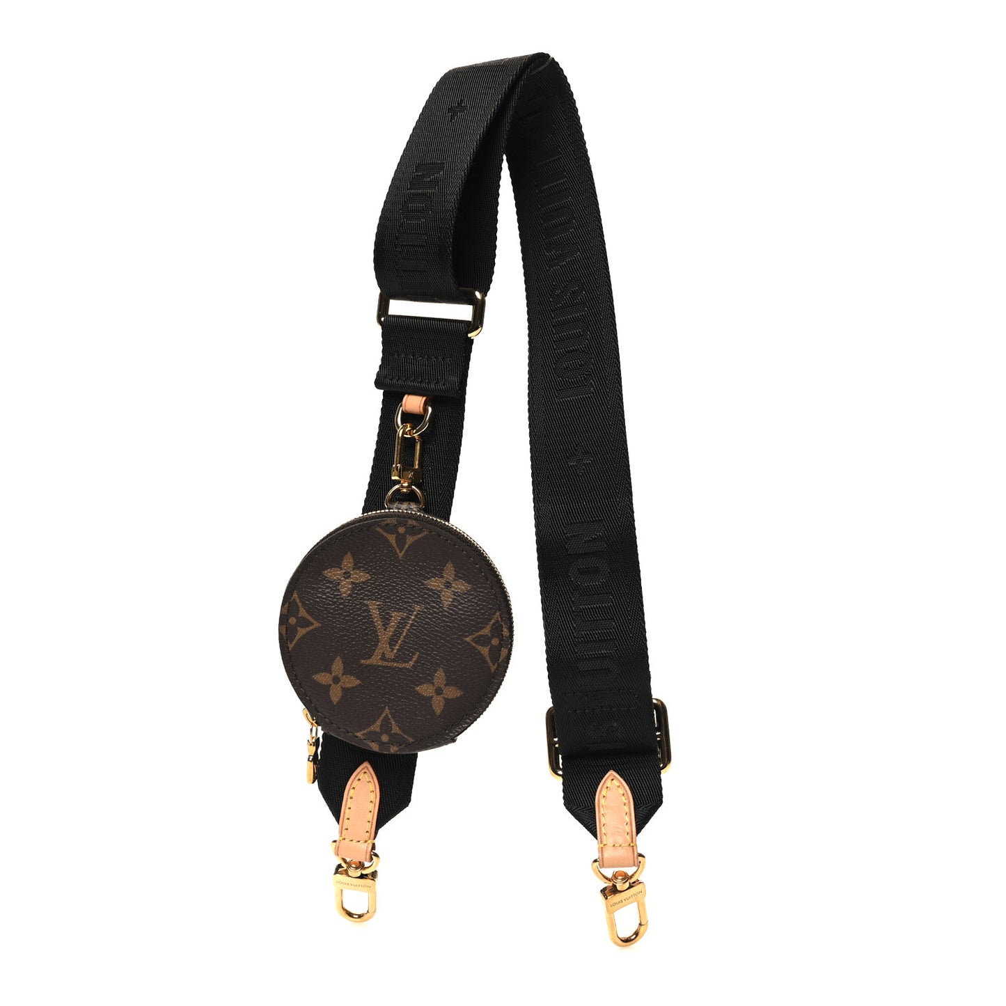 Monogram Multi Pochette Accessories Bandouliere Shoulder Strap Black