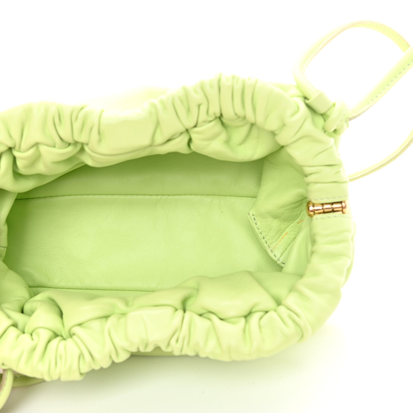 Lambskin Mini Cloud Clutch Mint