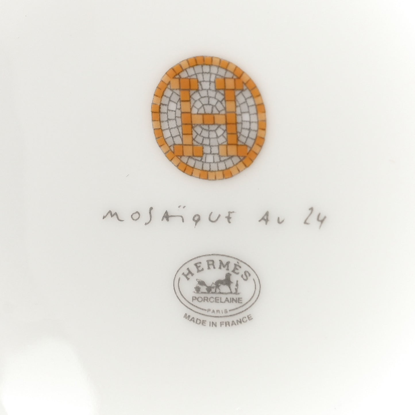 Porcelain Mosaique au 24 Mug Set of 2 Gold