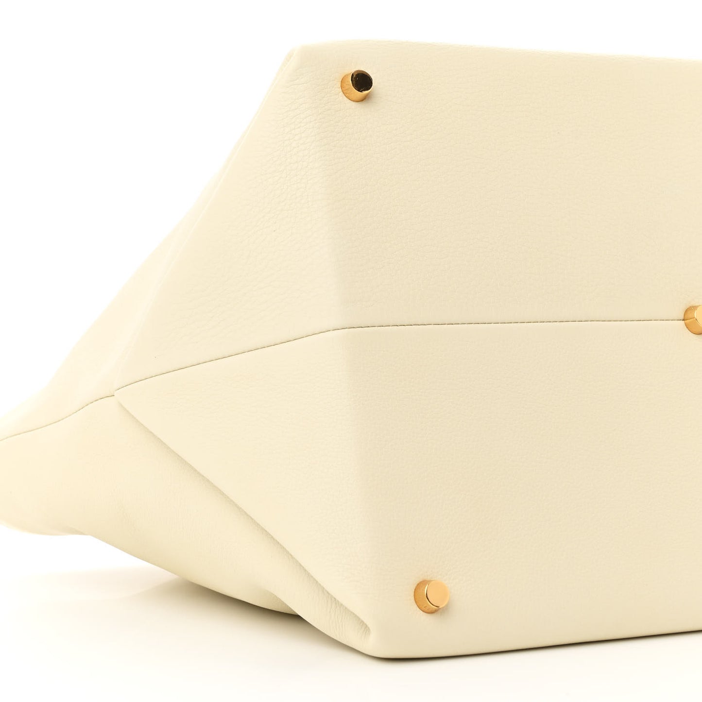 Pebbled Calfskin Medium Amelia Tote Ivory