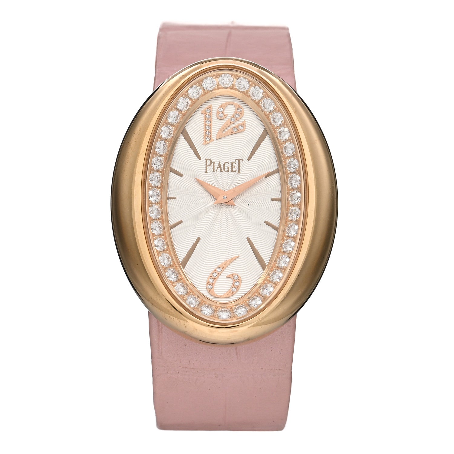 Piaget 18K Yellow Gold Alligator Diamond Bezel 31mm Limelight Magic Hour Quartz Watch 1 of 5