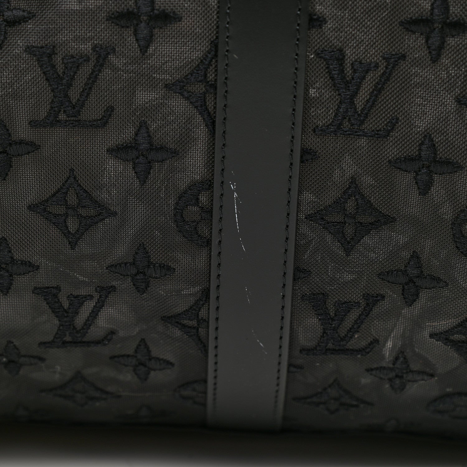 Louis Vuitton Monogram See Through Keepall Bandouliere 50 Black 14 of 14