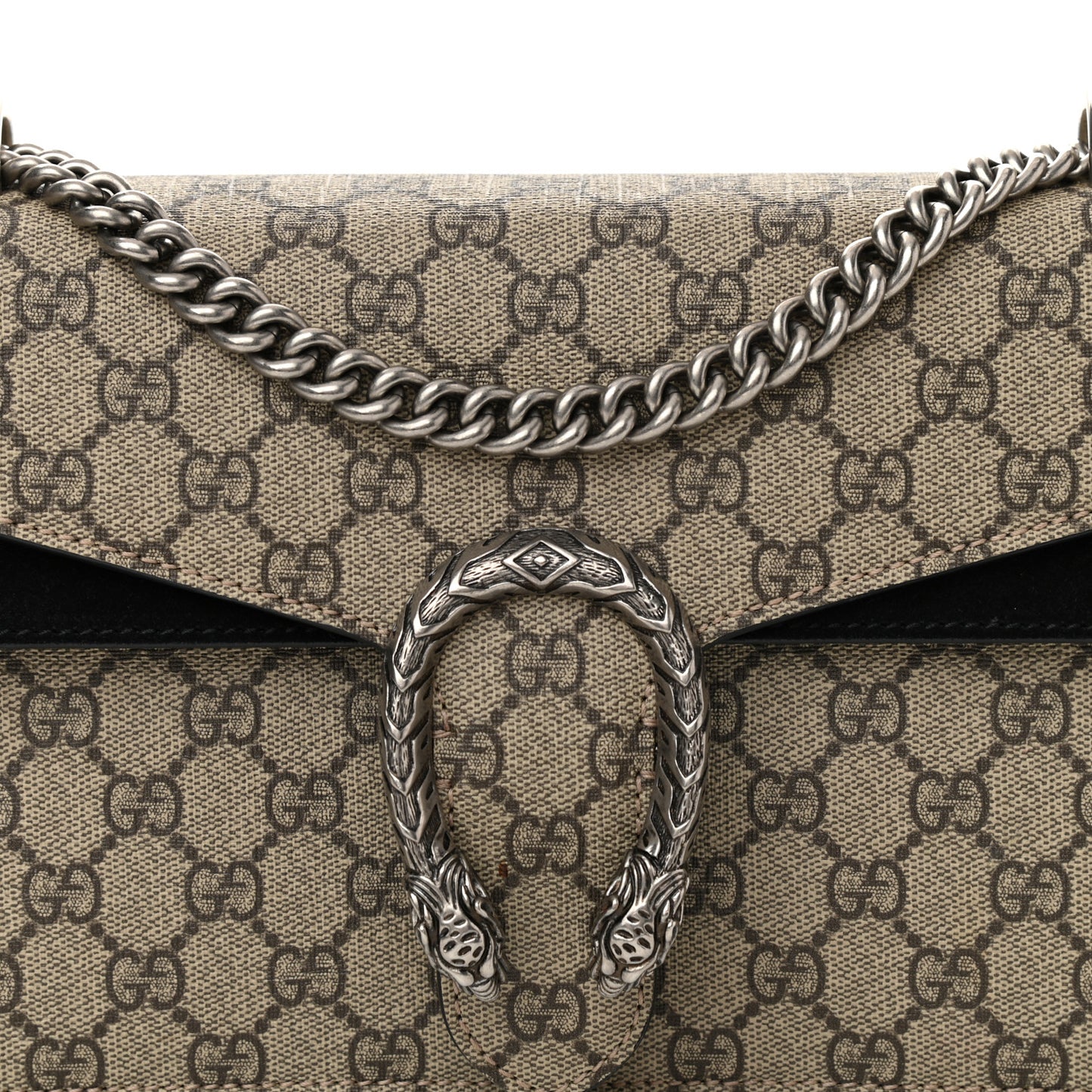 GG Supreme Monogram Small Dionysus Shoulder Bag Black