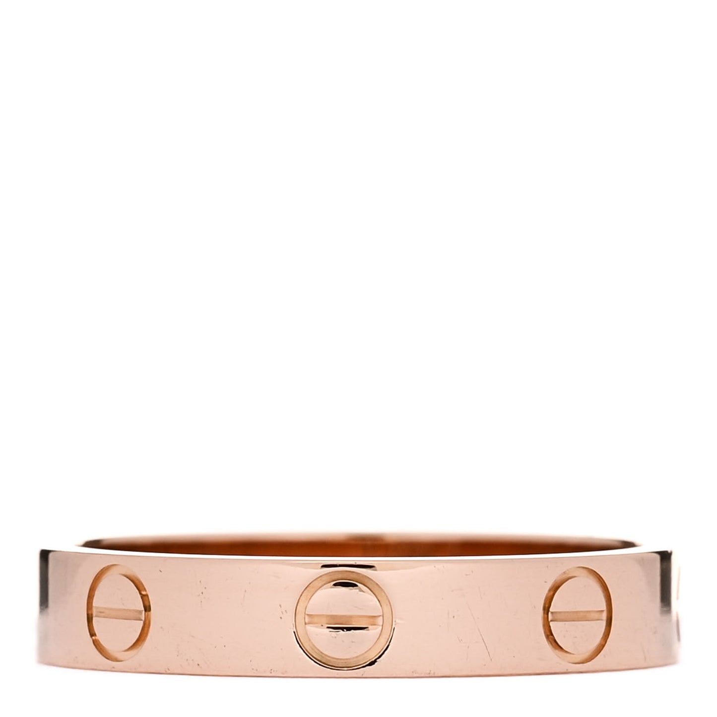 18K Pink Gold 3.5mm LOVE Wedding Band Ring 54 6.75