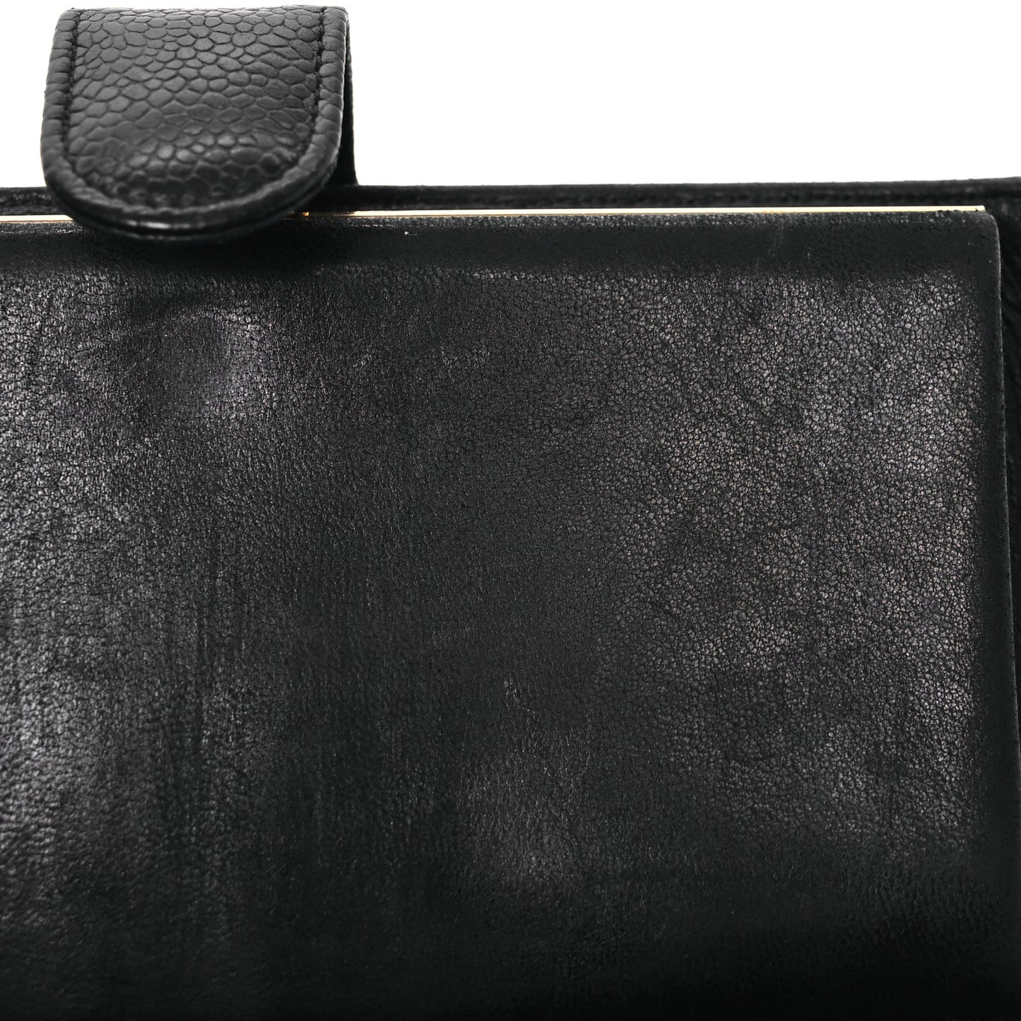 Caviar Timeless CC Zipped Pocket Wallet Black