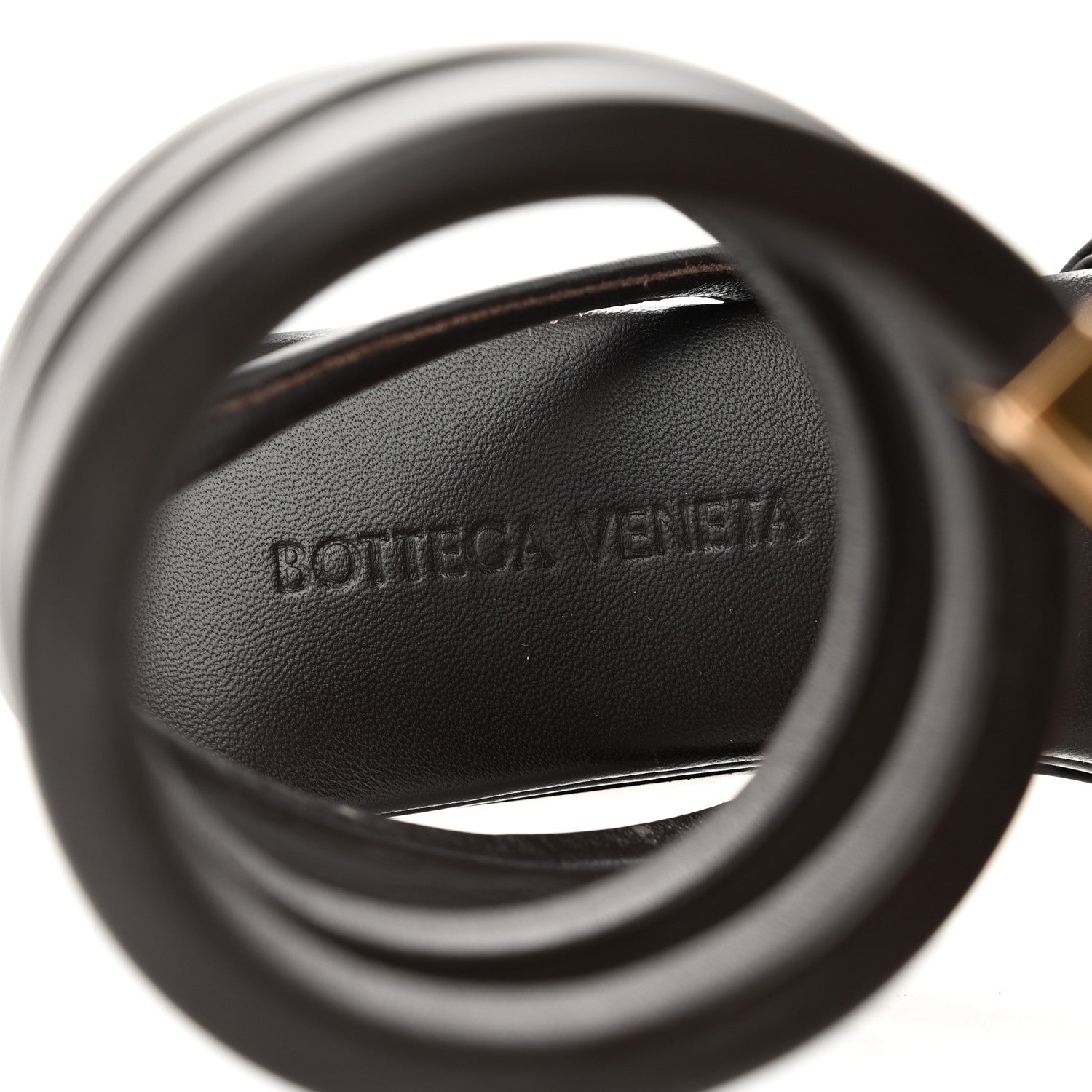Bottega Veneta Calfskin Spiral Flat Sandals 37 Chocolate 7 of 7