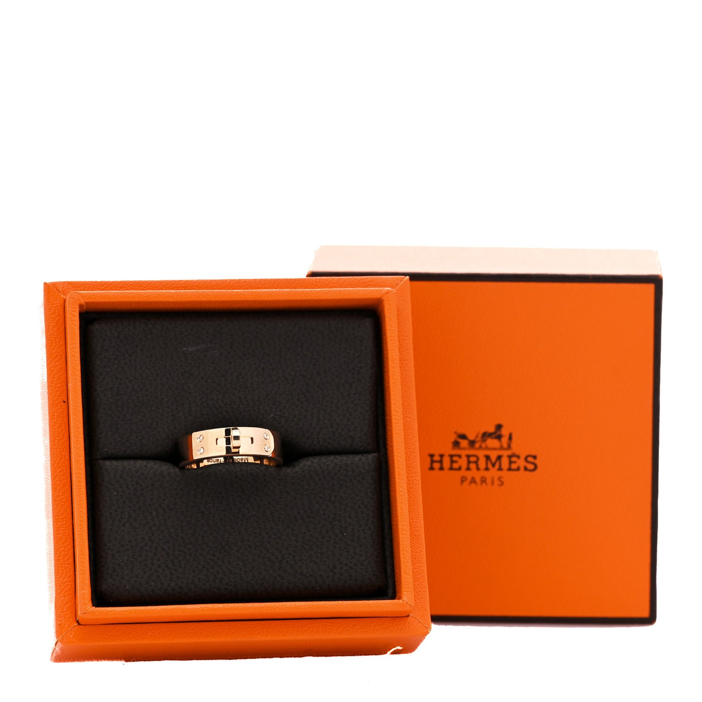 18K Rose Gold Diamond PM Kelly Ring 50 5.5