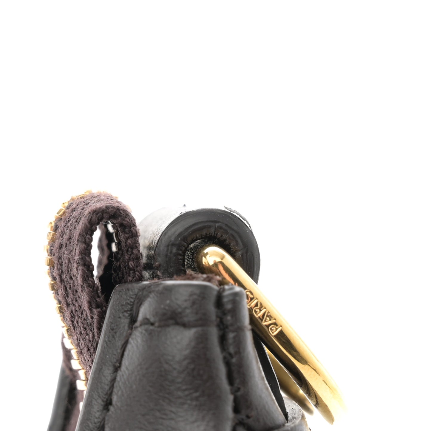 Smooth Calfskin Medium Strap Ava Shoulder Bag Dark Brown