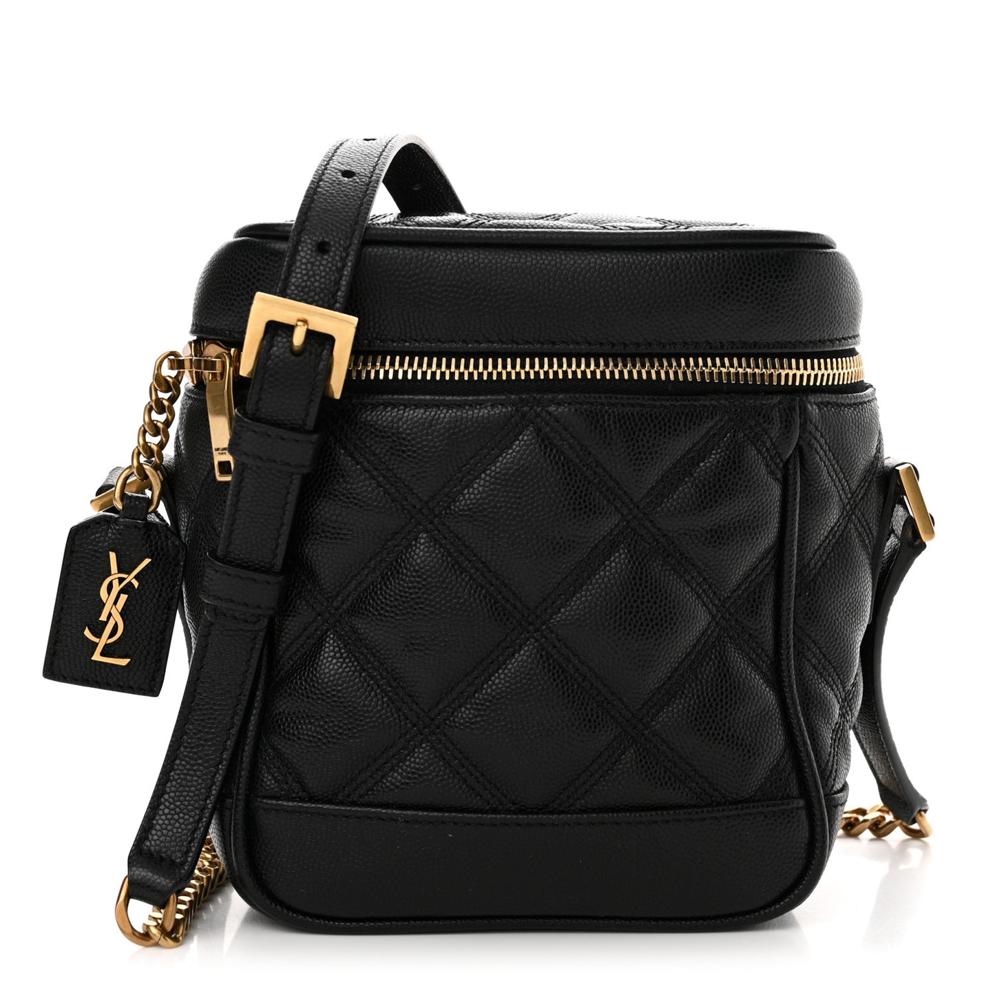 Grain de Poudre Quilted 80's Vanity Bag Black