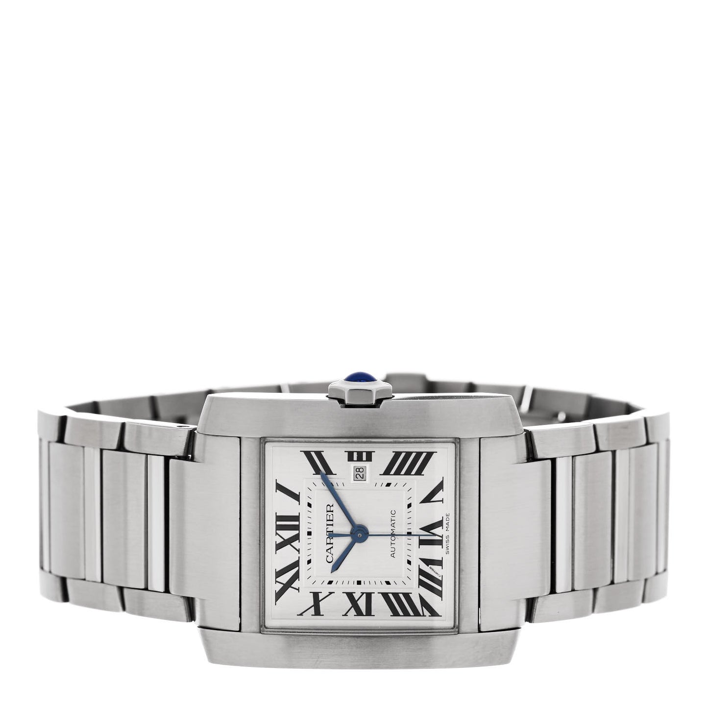 Stainless Steel 30mm Tank Francaise Automatic Watch