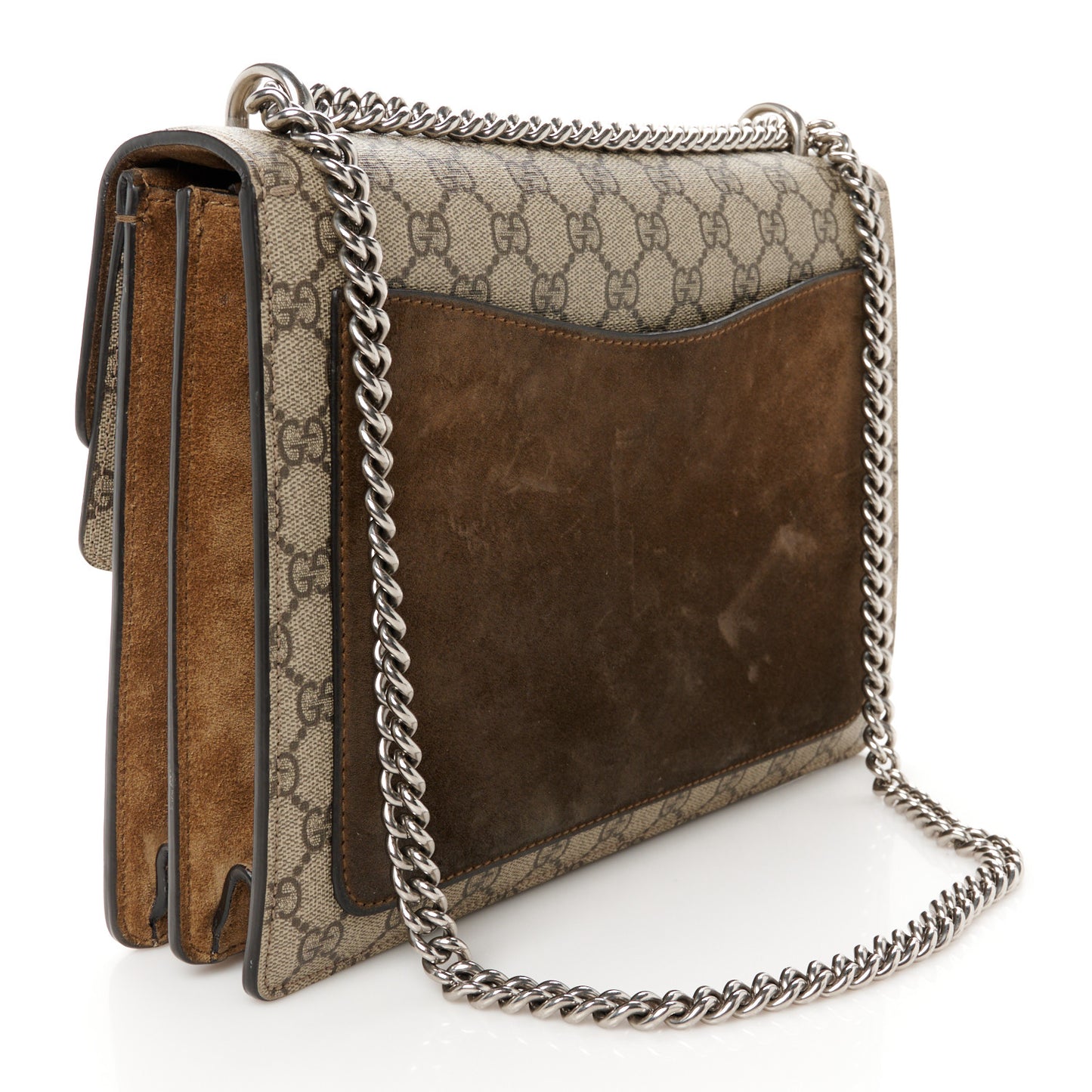 GG Supreme Monogram Medium Dionysus Shoulder Bag Taupe
