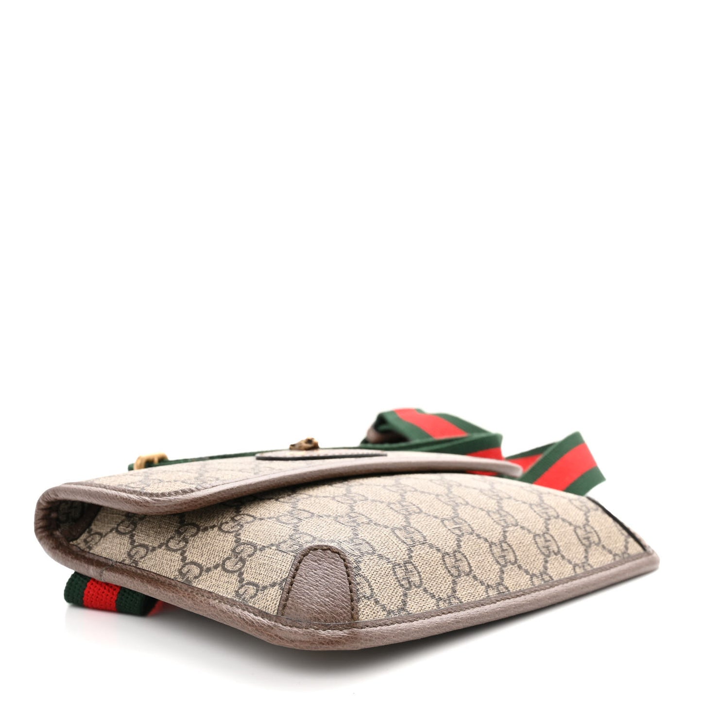 GG Supreme Monogram Neo Vintage Web Belt Bag Brown