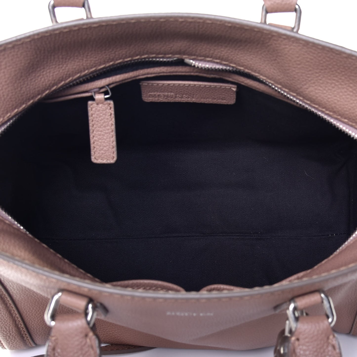 Pebbled Calfskin Small Skull Padlock Zip Around Tote Coco